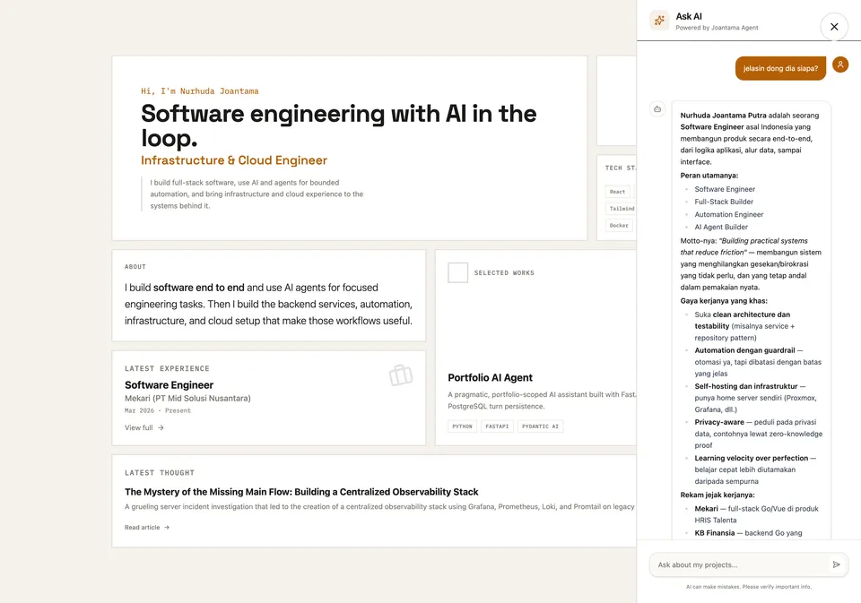 Ask AI responding with profile details
